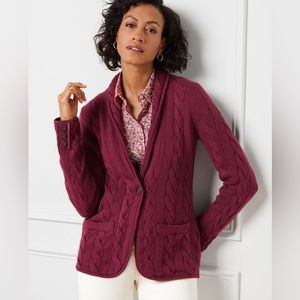 TALBOTS RIBBED SHAWL COLLAR BLAZER✨NWT